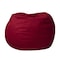 Flash Furniture Bean Bag Chair, 30 in W 30" L 18" H DG-BEAN-SMALL-SOLID-RED-GG - alternate 1